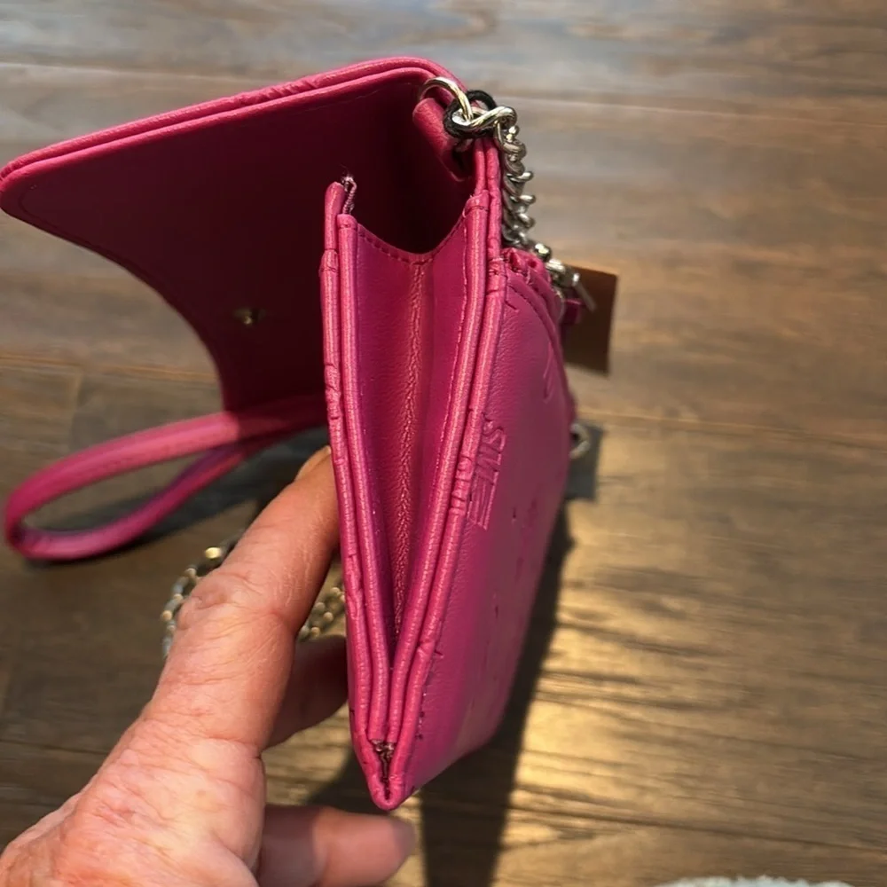 Steve Madden Crossbody/wristlet wallet,snap top,12 card/ID/bill/change removable